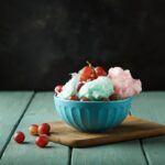 A bowl filled with cotton candy grapes